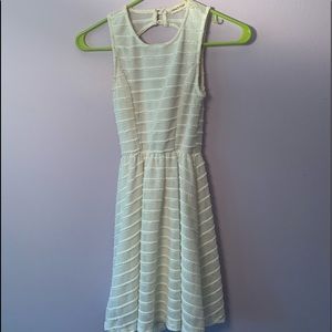 WHITE STRIPED DRESS